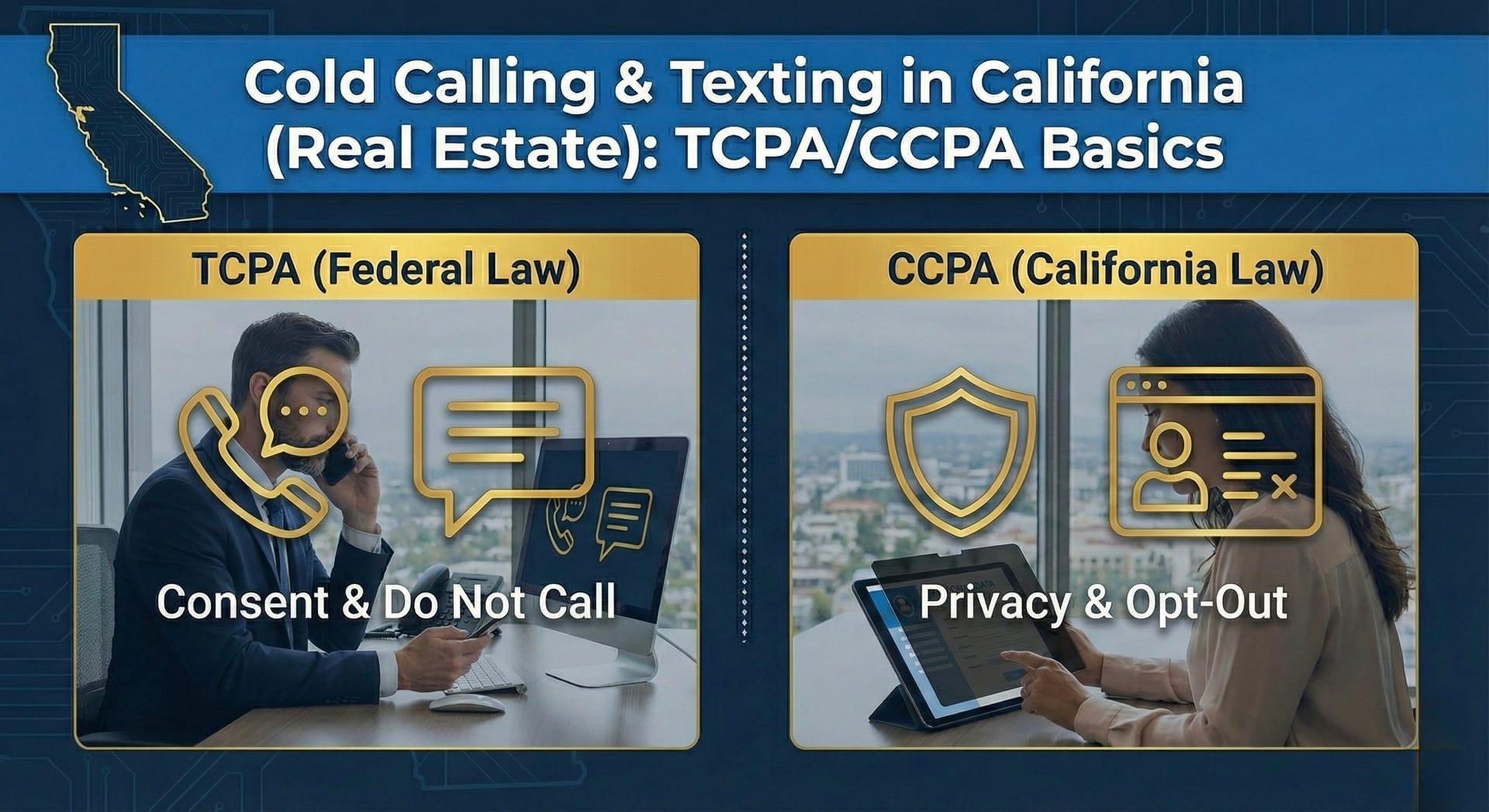 Cold Calling & Texting in California (Real Estate): TCPA/CCPA Basics